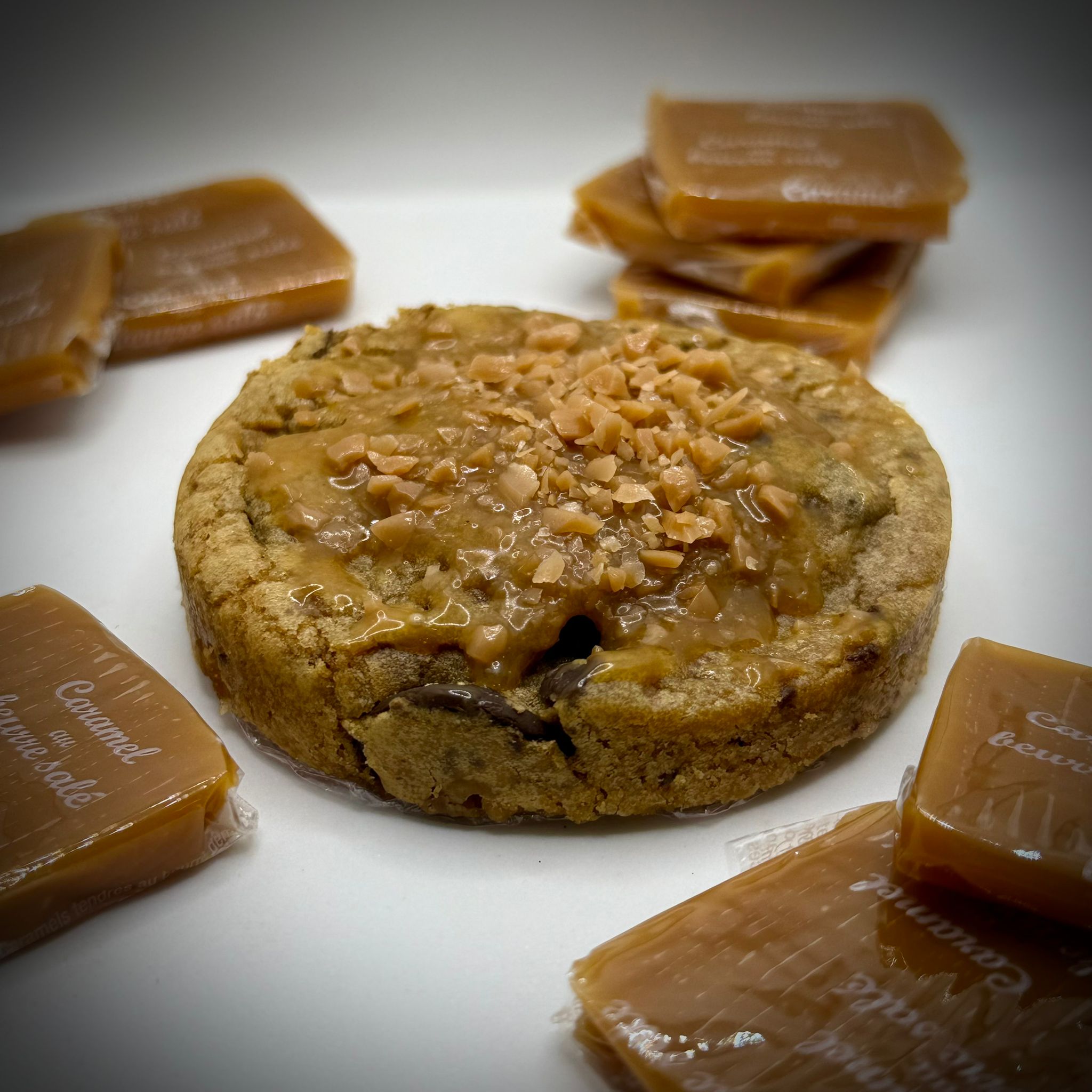Cookie Chocolat noir caramel beurre salé